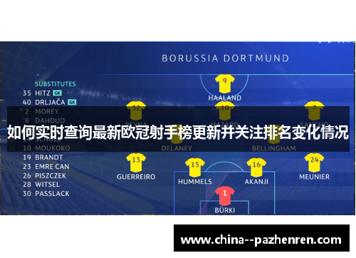 如何实时查询最新欧冠射手榜更新并关注排名变化情况